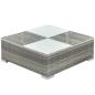Preview: 6-tlg. Garten-Lounge-Set mit Kissen Poly Rattan Grau