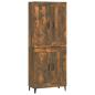 Preview: Highboard Räuchereiche 69,5x34x180 cm Holzwerkstoff