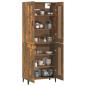 Preview: Highboard Räuchereiche 69,5x34x180 cm Holzwerkstoff