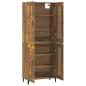 Preview: Highboard Räuchereiche 69,5x34x180 cm Holzwerkstoff