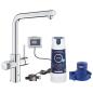 Preview: ARDEBO.de GROHE Blue Pure Minta Starter Kit, L-Auslauf, Filterkopf, Durchflussmesser, S-Size Filter, chrom (30589000)