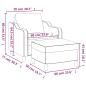 Preview: Sessel mit Hocker Creme 60 cm Stoff