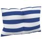 Preview: Palettenkissen 3 Stk. Blau & Weiß Gestreift Oxford-Gewebe