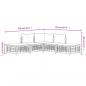 Preview: 5-tlg. Garten-Lounge-Set mit Kissen Anthrazit Poly Rattan
