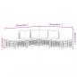 Preview: 5-tlg. Garten-Lounge-Set mit Kissen Anthrazit Poly Rattan