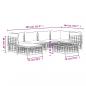 Preview: 7-tlg. Garten-Lounge-Set mit Kissen Anthrazit Poly Rattan