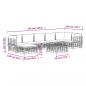 Preview: 8-tlg. Garten-Lounge-Set mit Kissen Anthrazit Poly Rattan