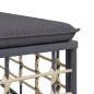 Preview: 7-tlg. Garten-Lounge-Set mit Kissen Anthrazit Poly Rattan