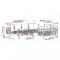 Preview: 9-tlg. Garten-Lounge-Set mit Kissen Anthrazit Poly Rattan