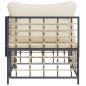 Preview: Garten-Ecksofa mit Beige Kissen Poly Rattan