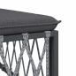 Preview: Garten-Mittelsofa mit Kissen Anthrazit Gewebe