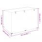 Preview: Abdeckung für Schaukelbank 12Ösen 215x150x130/150cm Polyethylen