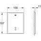 Preview: GROHE Tectron Skate Infrarot-Elektronik, für Urinal, Fertigmontageset für Rohbauset 37006, Wandeinbau, Trafo, 3,2 VA, edelstahl (37749SD0)