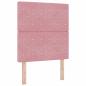 Preview: Kopfteil mit Kristallknöpfen, gepolstert, Rosa, 80 cm Samt, Kopfteil mit Kristallknöpfen, gepolstert, Rosa, 160 cm Samt