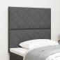 Preview: ARDEBO.de - Kopfteil Diamantblock Design Dunkelgrau 100 cm Stoff, Kopfteil Diamantblock Design Dunkelgrau 200 cm Stoff