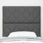 Preview: Kopfteil Diamantblock Design Dunkelgrau 100 cm Stoff, Kopfteil Diamantblock Design Dunkelgrau 200 cm Stoff
