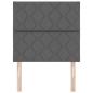Preview: Kopfteil Diamantblock Design Dunkelgrau 100 cm Stoff, Kopfteil Diamantblock Design Dunkelgrau 200 cm Stoff