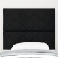 Preview: Kopfteil Schwarz 100 cm Stoff