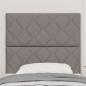 Preview: Kopfteil mit Diamantblöcken Design Taupe 100 cm Stoff, Kopfteil mit Diamantblöcken Design Taupe 200 cm Stoff