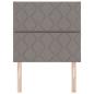Preview: Kopfteil mit Diamantblöcken Design Taupe 100 cm Stoff, Kopfteil mit Diamantblöcken Design Taupe 200 cm Stoff