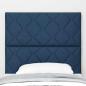 Preview: Kopfteil Diamantblock Design Blau 100 cm Stoff, Kopfteil Diamantblock Design Blau 200 cm Stoff