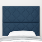 Preview: Kopfteil Blau 100 cm Stoff