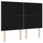 Preview: Kopfteil Diamantblockdesign Hellgrau 140 cm Samt