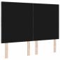 Preview: Kopfteil Diamantblock-Design Dunkelgrau 140 cm Velours