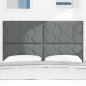 Preview: Kopfteil mit Diamantblöcken Design Dunkelgrau 160 cm Stoff