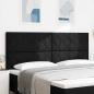 Preview: Kopfteil mit Diamantblockdesign Schwarz 200 cm Stoff