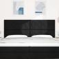 Preview: Kopfteil mit Diamantblockdesign Schwarz 200 cm Stoff