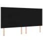 Preview: Kopfteil mit Diamantblockdesign Schwarz 200 cm Stoff