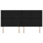 Preview: Kopfteil mit Diamantblockdesign Schwarz 200 cm Stoff