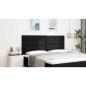 Preview: Kopfteil mit Diamantblockdesign Schwarz 200 cm Stoff