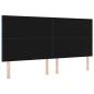 Preview: Kopfteile Diamantblock Design Blau 200 cm Stoff