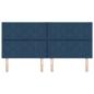 Preview: Kopfteile Diamantblock Design Blau 200 cm Stoff
