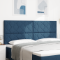 Preview: Kopfteile Diamantblock Design Blau 200 cm Stoff