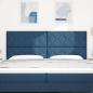 Preview: Kopfteile Diamantblock Design Blau 200 cm Stoff