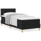 Preview: Boxspringbett mit Matratze Schwarz 80x200 cm Stoff