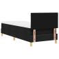Preview: Boxspringbett mit Matratze Schwarz 80x200 cm Stoff