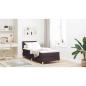 Preview: Boxspringbett mit Matratze Dunkelbraun 80x200 cm Stoff