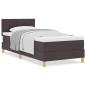 Preview: Boxspringbett mit Matratze Dunkelbraun 90x200 cm Stoff