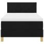 Preview: Boxspringbett mit Matratze Schwarz 100x200 cm Stoff