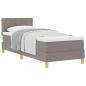 Preview: Boxspringbett mit Matratze Taupe 100x200 cm Stoff