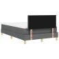 Preview: Boxspringbett mit Matratze Dunkelgrau 120x200 cm Stoff