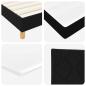 Preview: Boxspringbett mit Matratze Schwarz 120x200 cm Stoff
