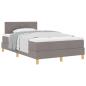 Preview: Boxspringbett mit Matratze Taupe 120x200 cm Stoff