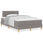 Preview: Boxspringbett mit Matratze Taupe 120x200 cm Stoff