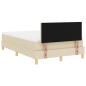 Preview: Boxspringbett mit Matratze Creme 120x200 cm Stoff