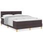Preview: Boxspringbett mit Matratze Dunkelbraun 140x200 cm Stoff